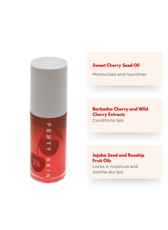 Cherry Treat Conditioning + Strengthening Lip Oil Cream White 5.6 Ml - image 3