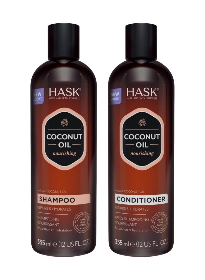 Coconut Shampoo 355Ml & Conditioner 355Ml X2 Value Pack