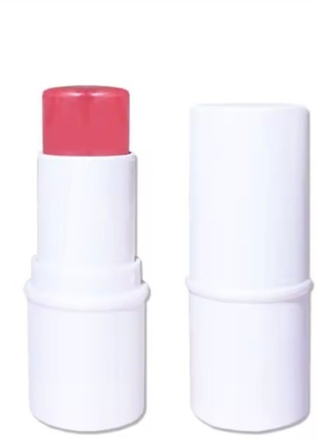 Petal Soft Glow: High-Pigment Baby Pink Cream Blush Stick with Brush Nearly Rose