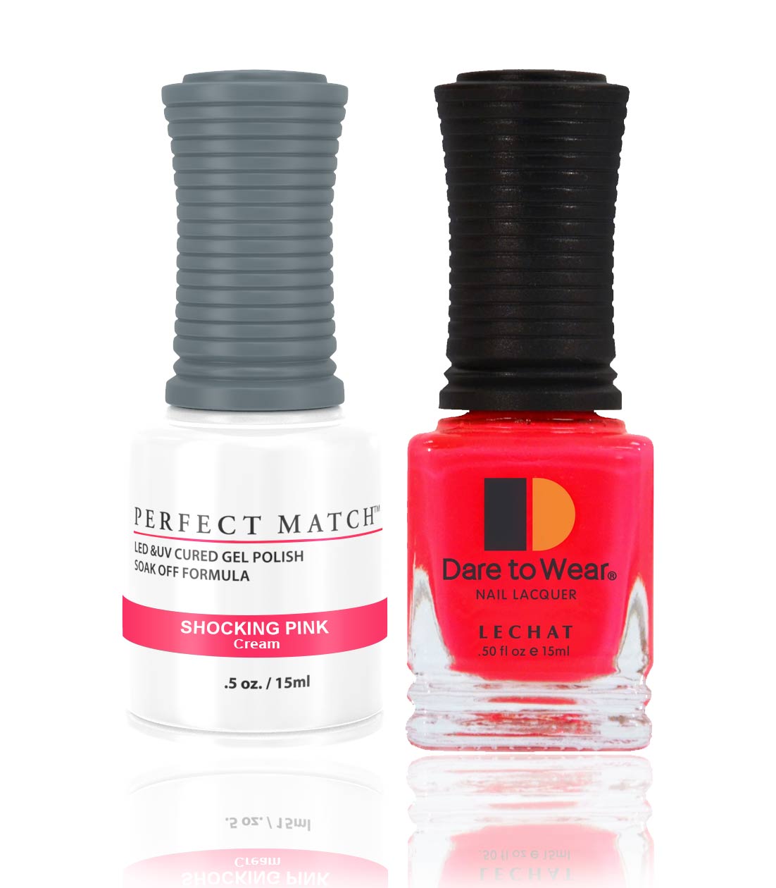 Perfect Match Gel Nail Polish 15ml Soak Off Long Lasting High Shine UV LED Gel Non Toxic Easy Application Wide Color Range for Manicure and Pedicure Shocking Pink PMS45