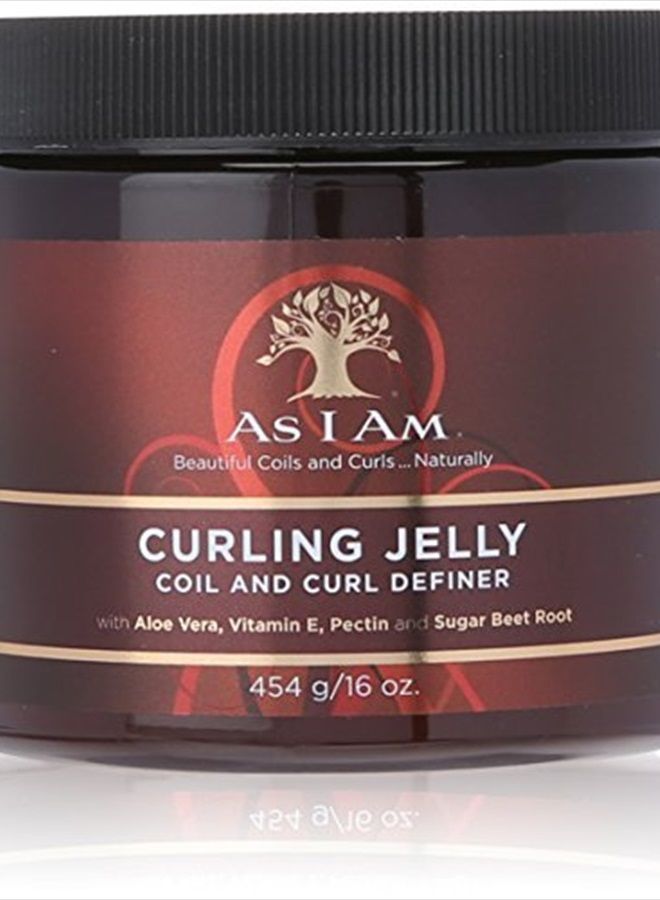 Curling Jelly - 16 Ounce - Curl & Coil Definer - Hi-Definition and Shine - Anti-Shrinkage and Stretches Curls - Anti-Frizz - Flake Free Formula