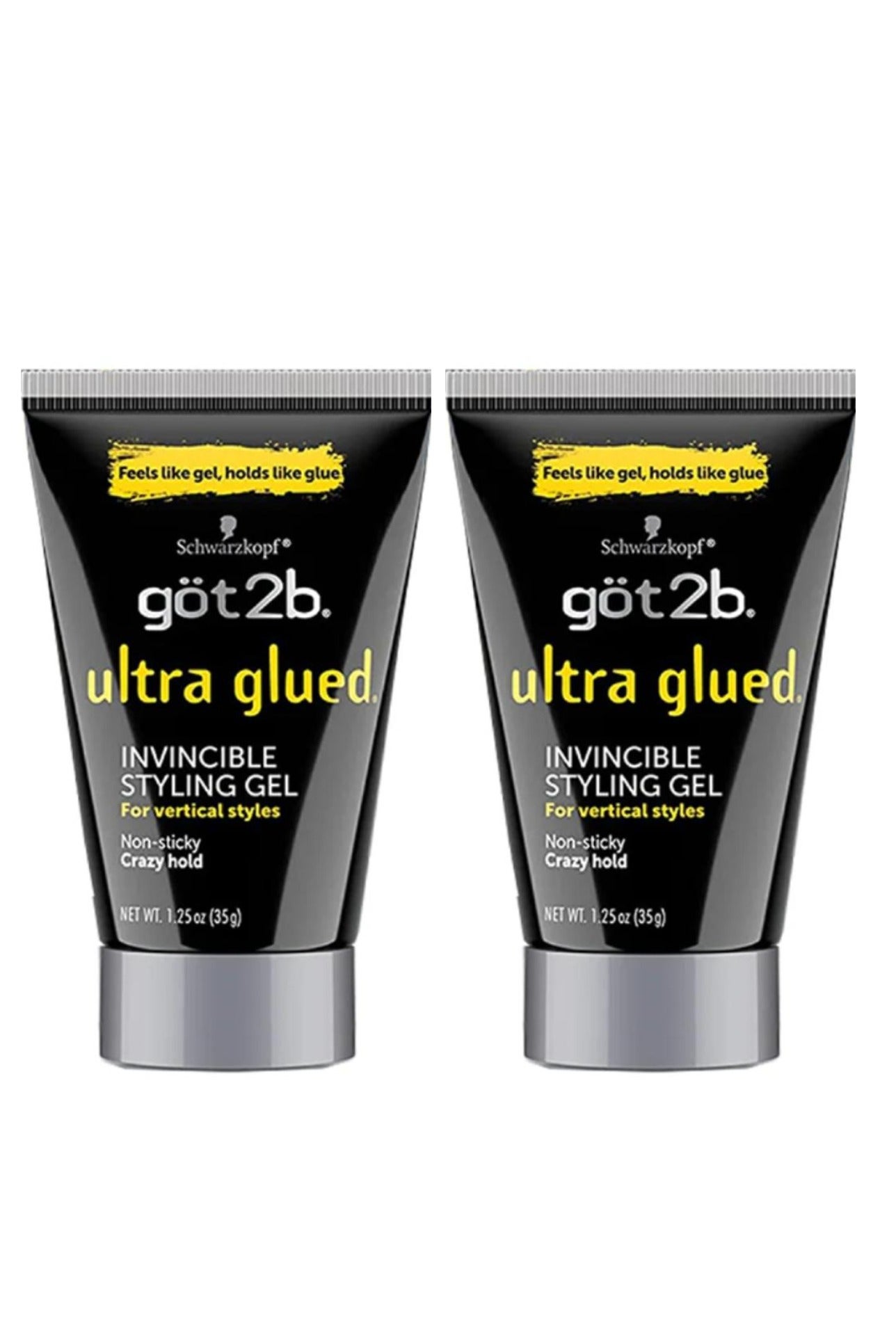 Ultra Glued Invincible Styling Gel Hair Gel 35g (Pack of 2)