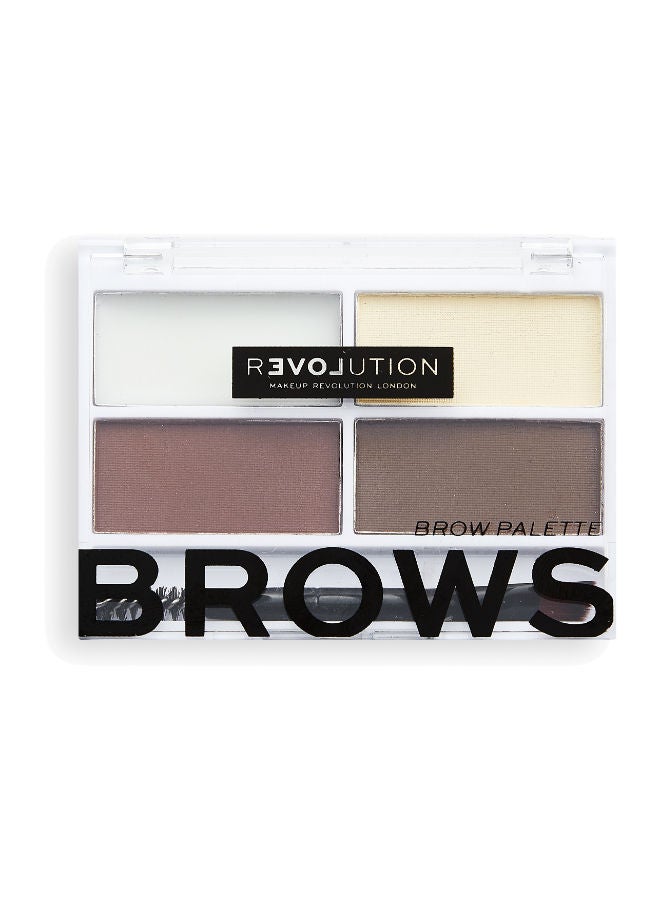 Revolution Relove Colour Cult Brow Palette Dark