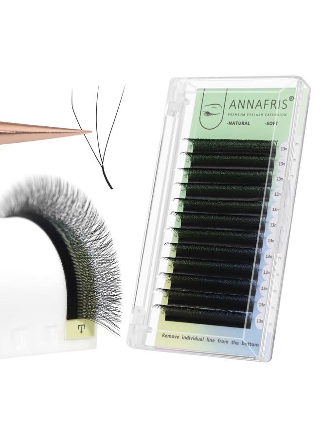 3D Premade Fan W Shape Clover Eyelash Extensions 0.07 D Curl 8-12mm Mix Volume Self Fanning W Lashes Extension Makeup Supplies Professional Use (0.07 D, 8-12mm Mix)