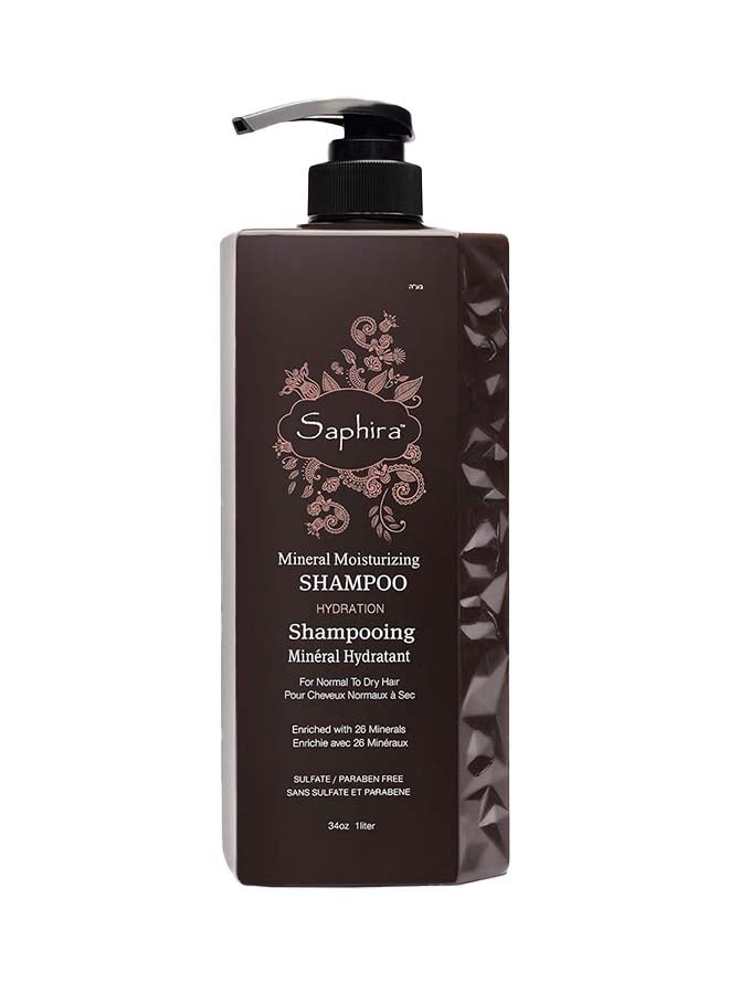 Mineral Moisturizing Shampoo, Hydration And Shine For Dry, Damaged, Permed or Chemically Treated Hair, 1L