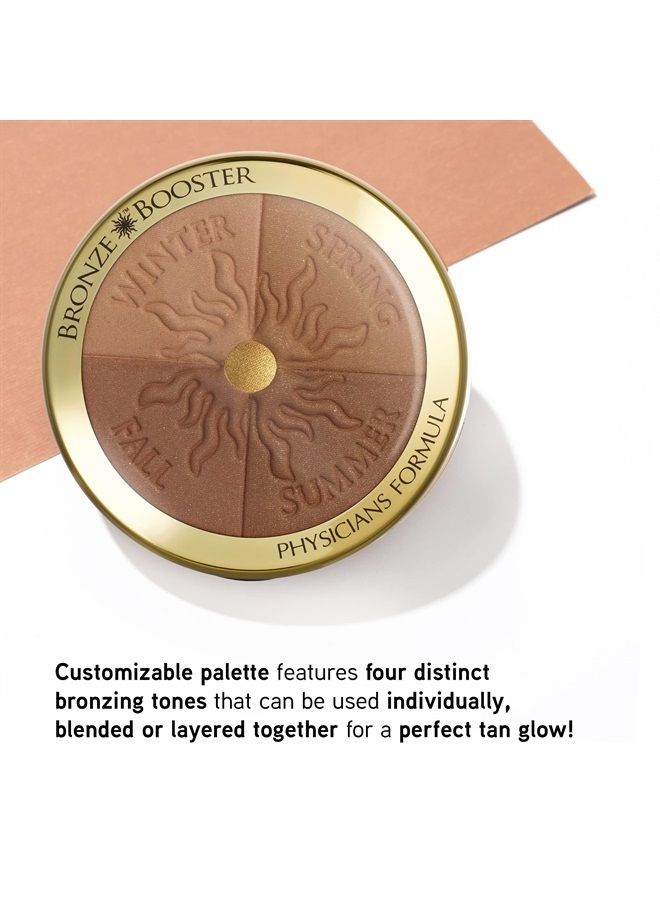 Bronze Booster Glow-Boosting Season-to-Season Light-to-Medium Bronzer Makeup Powder, Dermatologist Approved