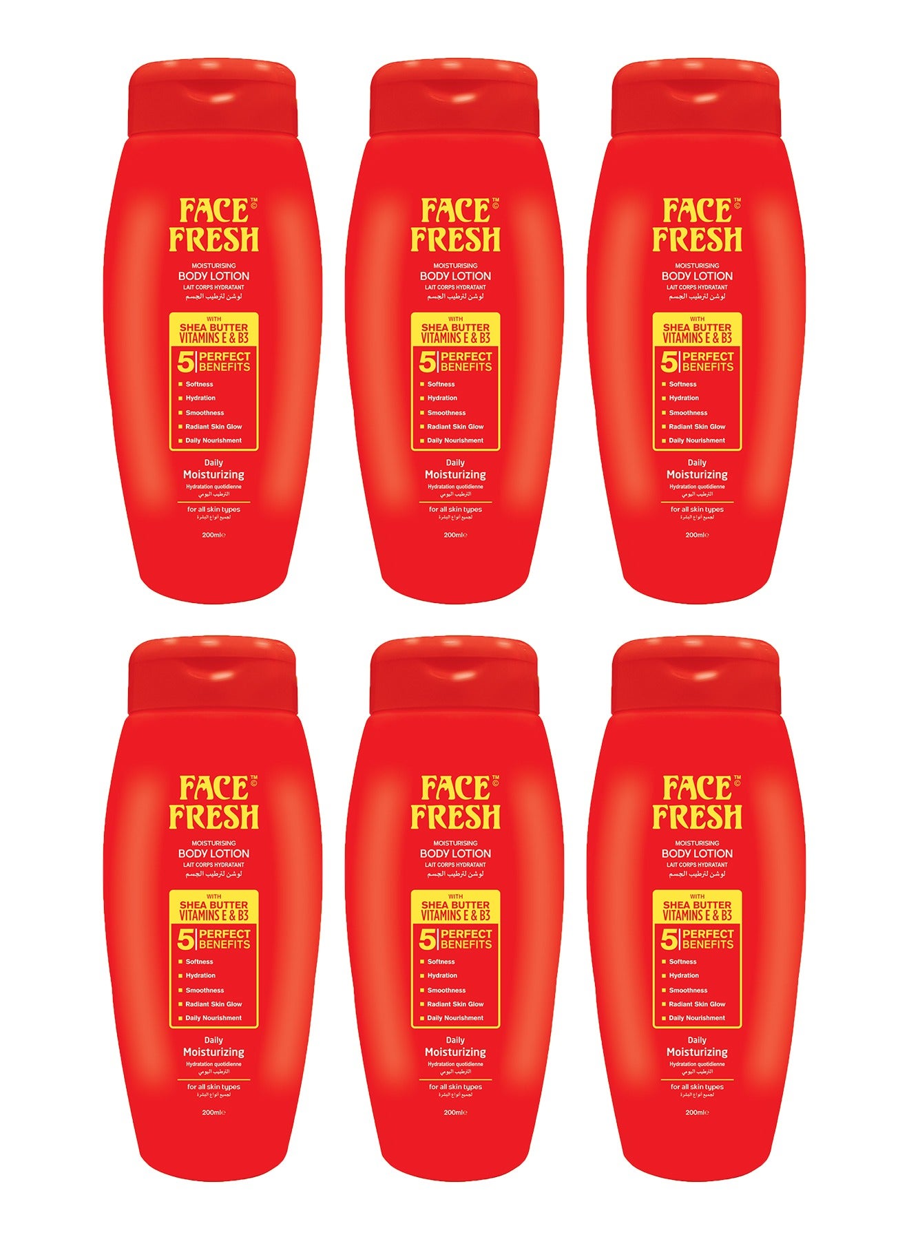 Face Fresh Body Lotion 200ml (Set of 6)