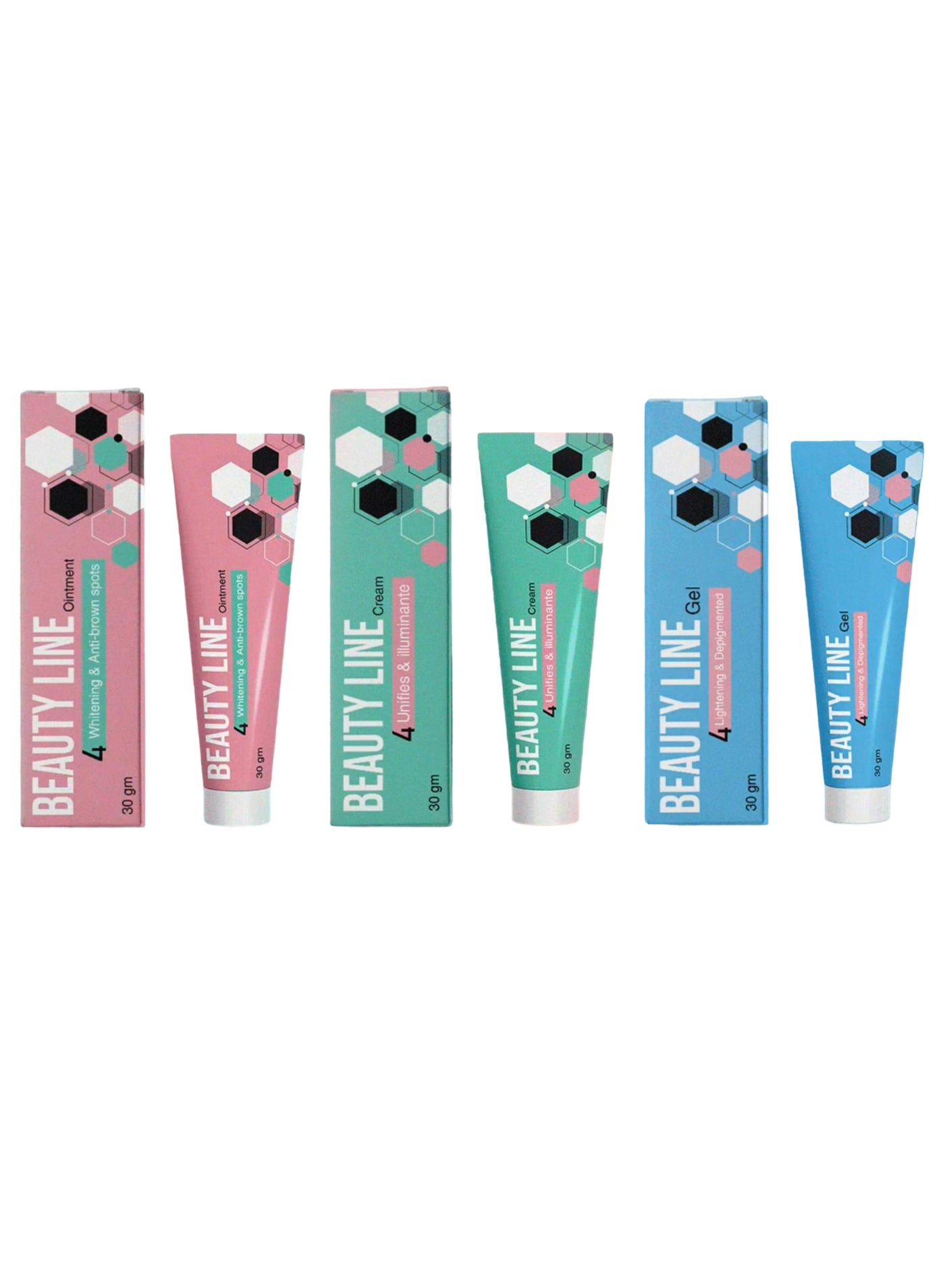 Melano Beauty Line Cream + Gel + Ointment Set 3 Pieces