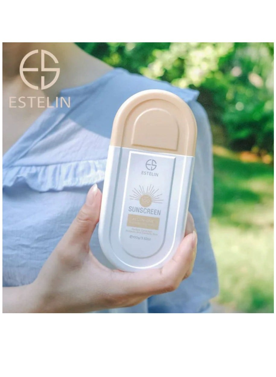 Estelin Multi Defense Tinted Sunscreen SPF 100 PA+++ - 100g