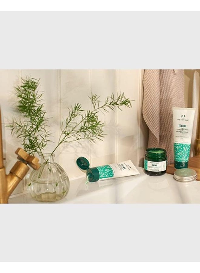 Tea Tree Skin Clearing Clay Mask – Purifying Face Mask with Salicylic Acid & Tea Tree Oil, Reduces Blemishes & Excess Oil, For Acne-Prone Skin, 97% Natural Origin, Vegan, 75ml - image 3