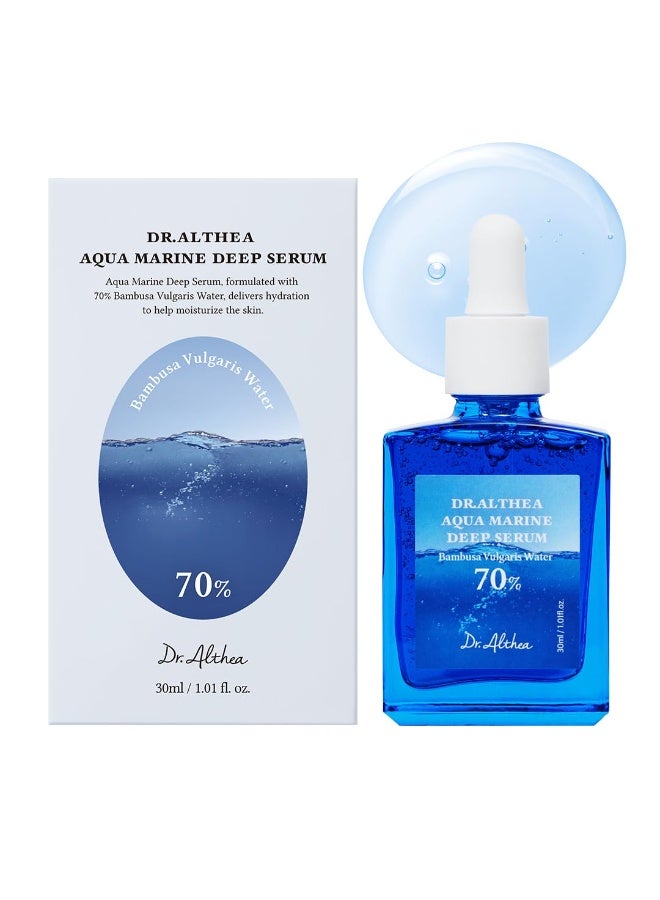 Dr.Althea Aqua Marine Deep Serum | Instant Hydration & Soothing Facial Serum for All Skin Types | Korean Vegan Skincare 30ml,