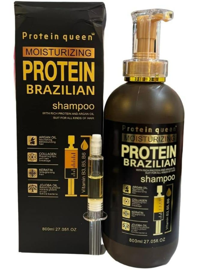 Moisturizing Protine Brazilian Shampoo 800 ML