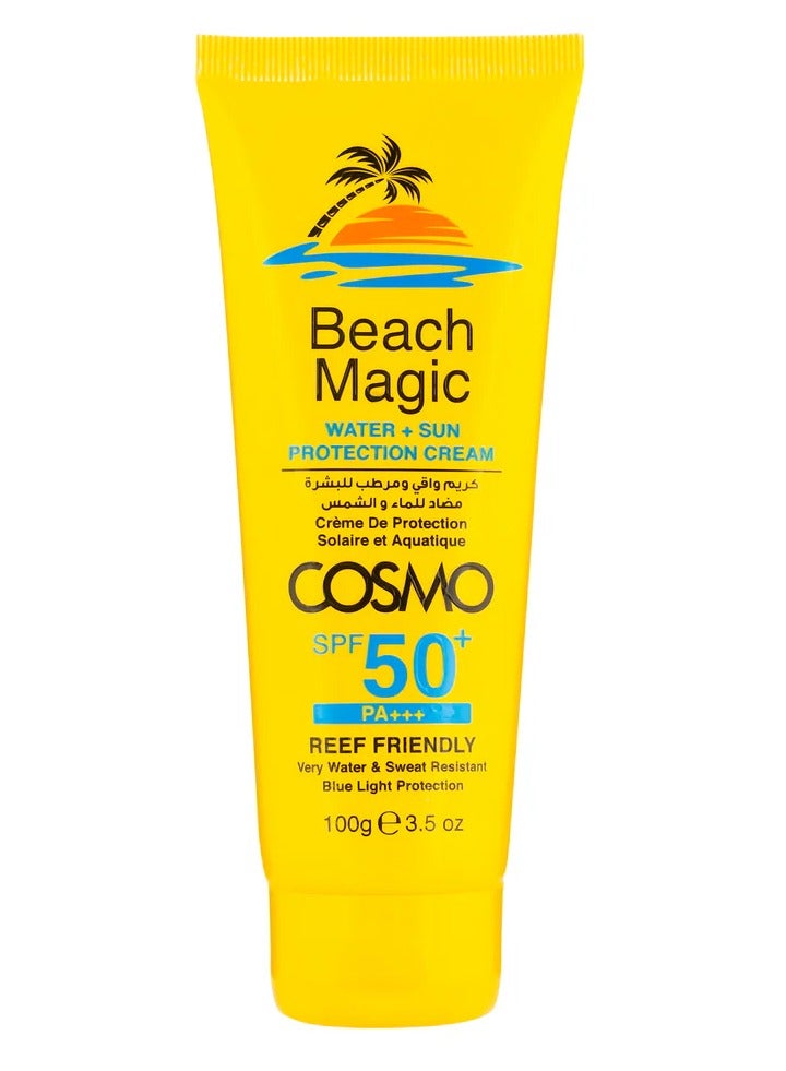Cosmo Beach Magic Water+Sun Protection Cream SPF50+ PA+++ 100g for Men and Women