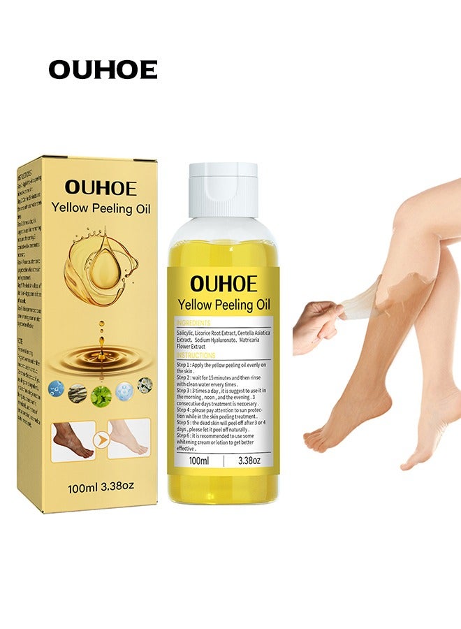 Peeling Oil Super Strength Exfoliating Dark Skin for Body, Cleansing and Moisturizing 100ml