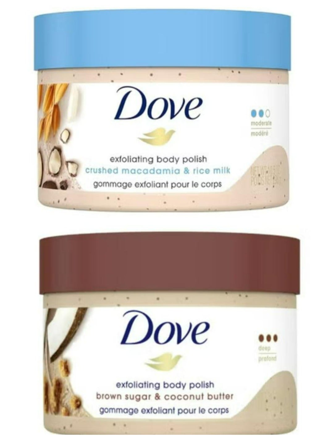 Exfoliating Body Polish Scrub Rice Milk And Coconut Butter 298g 2 Pcs
