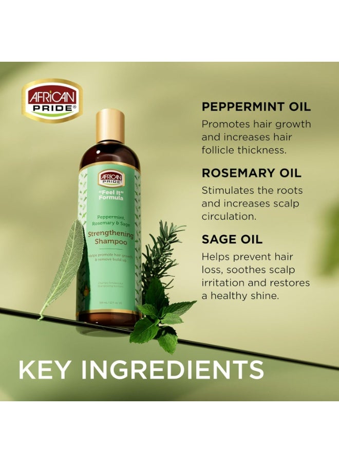 Peppermint Rosemary And Sage Strengthening Shampoo 354 ML