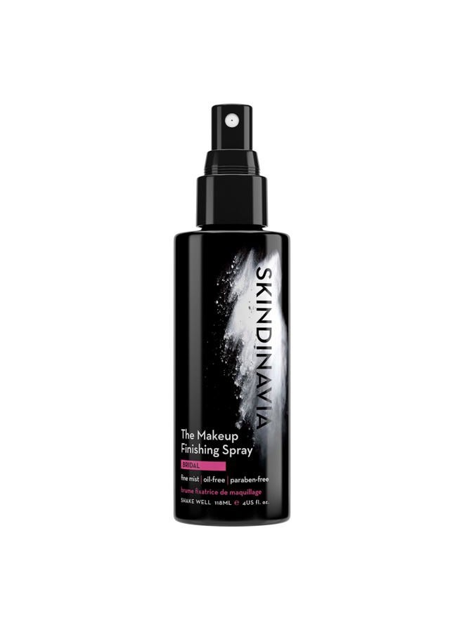 Skindinavia The Makeup Finishing Spray, Bridal Makeup Setting Spray, All-Day Wear, Long-Lasting Up to 16+ Hours, Heat-Resistant & Waterproof, Wedding Day, Bridal Shower Gift, 4.0 Oz