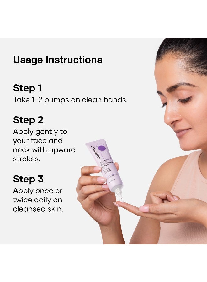 Barrier Restructure Cream with Ceramides, Oat Bran & Bisabolol | Intense Hydration & Skin Barrier Repair | Moisturiser for Dry & Sensitive Skin | 30 g - image 6