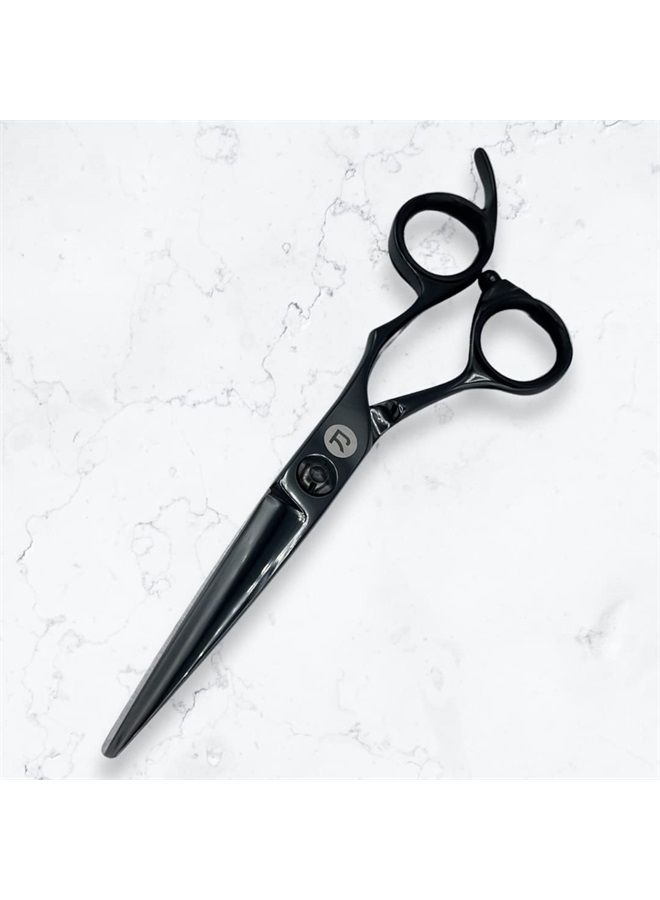 Katana Hair Cutting Scissors for Professionals - Japanese Hair Shears with Black Finish