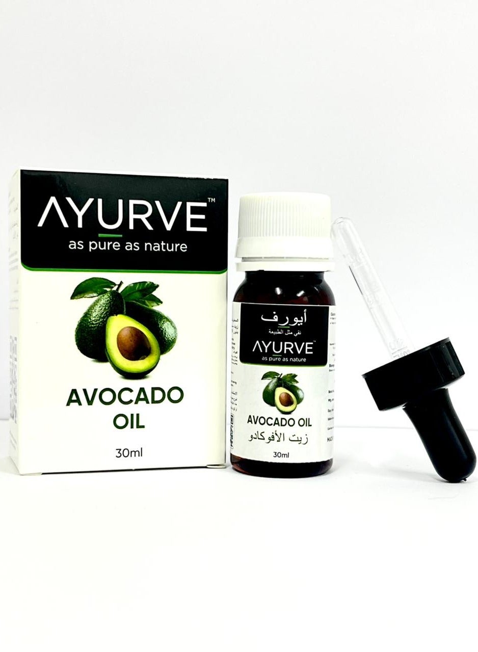 Pure Avocado Oil 30ml – 100% Cold-Pressed Natural Oil for Skin, Hair & Moisturizing Care