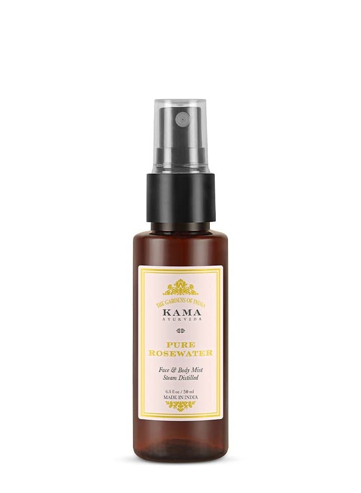 Kama Ayurveda Pure Rose Water Liquid - Pack of 1 (50 ML)