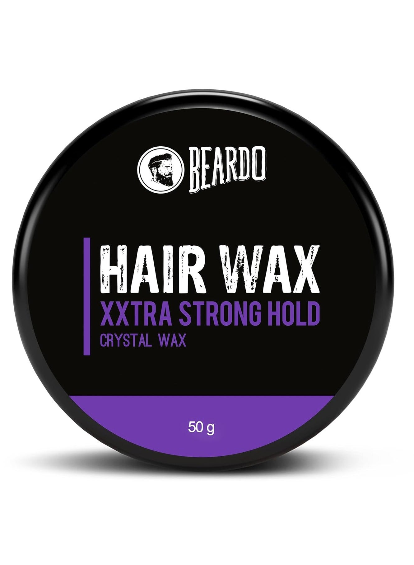 Beardo Xxtra Stronghold Hair Wax, 50 gm | Crystal Hair Wax for Men | Hair Wax Men | Hair Styling Wax for Glossy Finish & Shine | Extra Strong Hold Wax