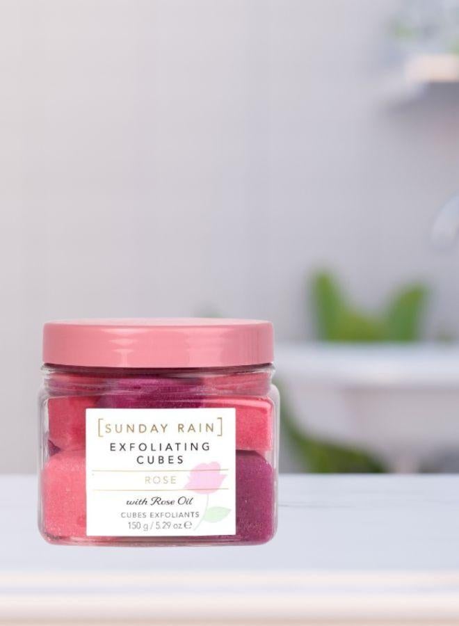 Sunday Rain Rose Exfoliating Cubes
