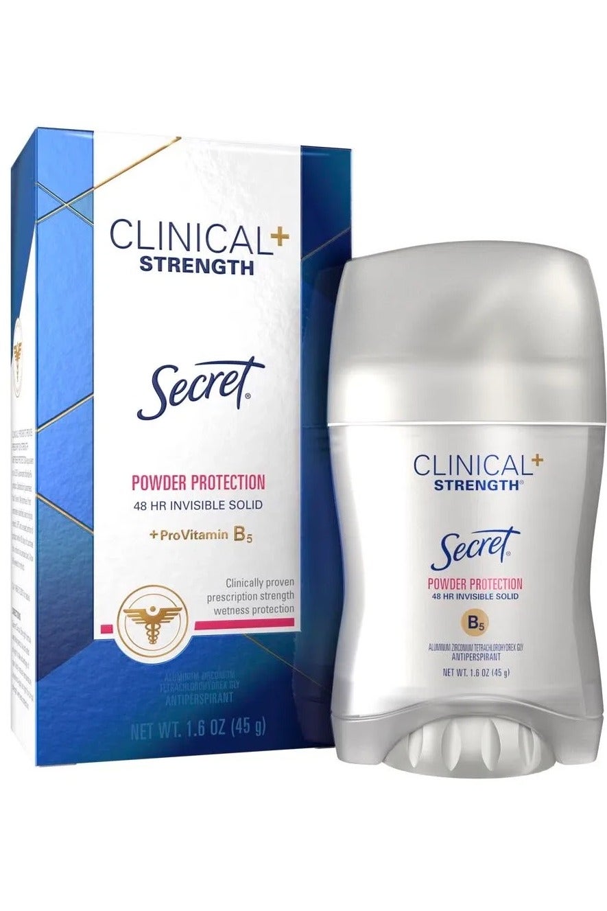 Desodorant Secret Clinical Invisible Solid Powder Protection 45g