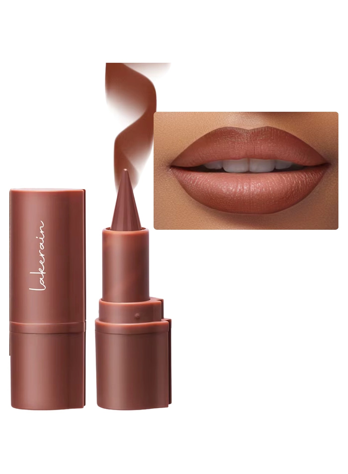 Liner Lipstick Pencil Matte Waterproof Long Lasting Lipstick Lips Contour Makeup Lip Liner Lipsticks, One Stroke Define Lip Liner Non Drying Easy Color Lip Liner Lipstick Toffee 3g 04