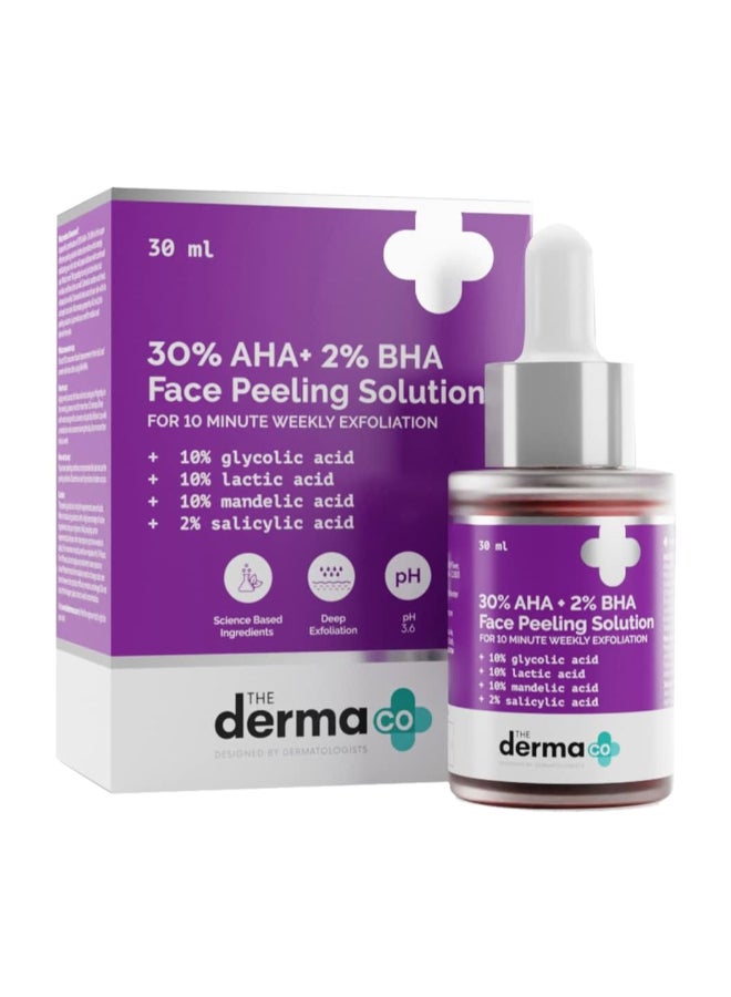30% AHA + 2% BHA Face Peeling Solution- 30 ml