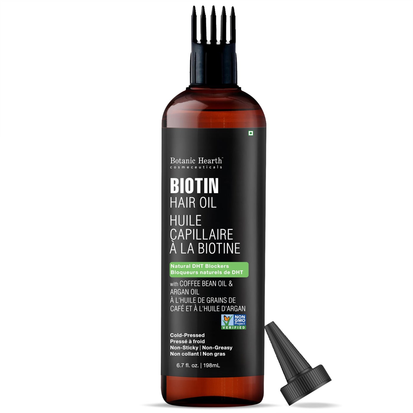 Botanic Hearth Biotin Oil for Hair Growth (6.7 fl oz)| Nourishing and Strengthening Hair Treatment for Thicker, Healthier|Looking Hair | Paraben Free | Suitable for All Hair Types