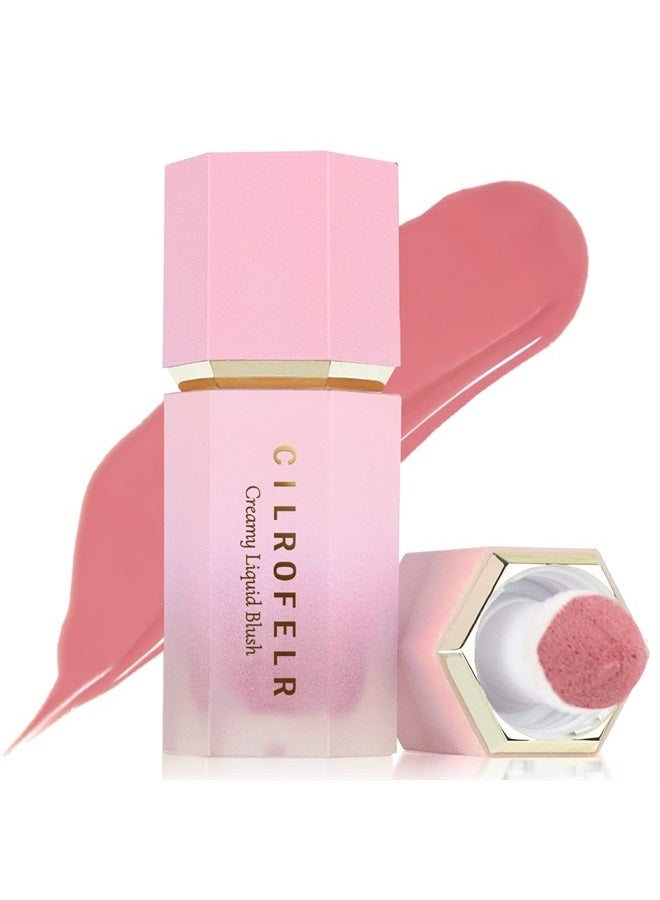Soft Cream Liquid Blush, Creamy Blush Makeup for Cheek, Dewy Finish, Buildable Pigment, Lightweight, Long Lasting, For Natural-looking Flush & Everyday Wear - Inspired (0.22 fl. oz.)