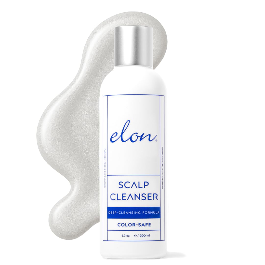 Elon Thinning Hair Scalp Cleanser - Revitalizing & Exfoliating Scalp Treatment for Hair Growth â€“ For Women & Men â€“ Color Safe & Paraben Free (6.7 Oz.)