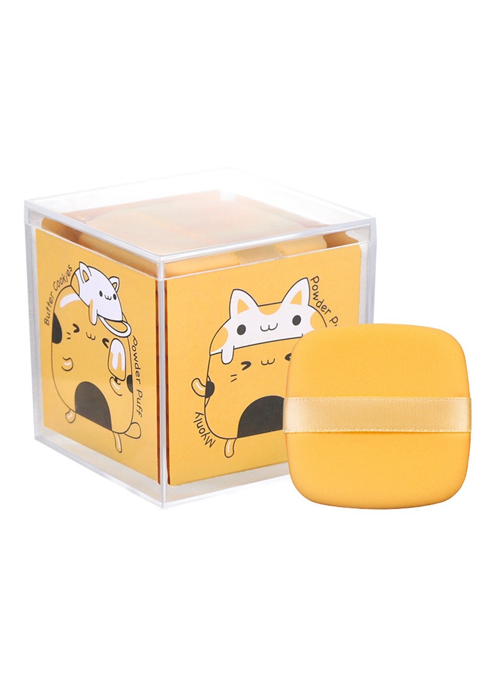 Air Cushion Powder Puff, Dry Wet Dual-use Makeup Sponge Puff, Butter Biscuit Shape