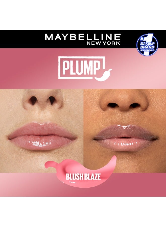 MAYBELLINE LIFTER PLUMP PLUMPING LIP GLOSS WITH CHILI PEPPER, INTENSE HYDRATION & LASTING PLUMP, 001 BLUSH BLAZE - image 4