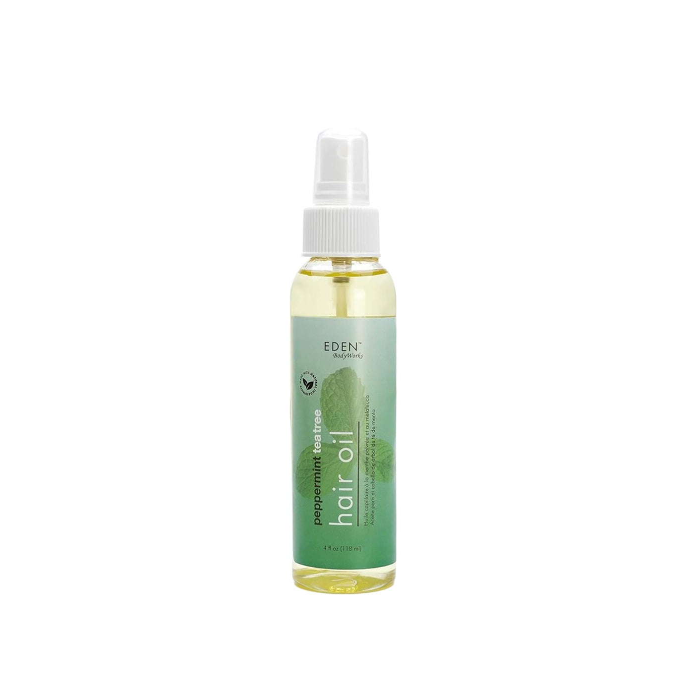 EDEN BodyWorks Peppermint Tea Tree Hair Oil | Dry Hair Treatment for Curly Hair Products | Scalp Oil to Eliminate Dandruff & Boost Shine | Hair Products for Curls | 4 oz