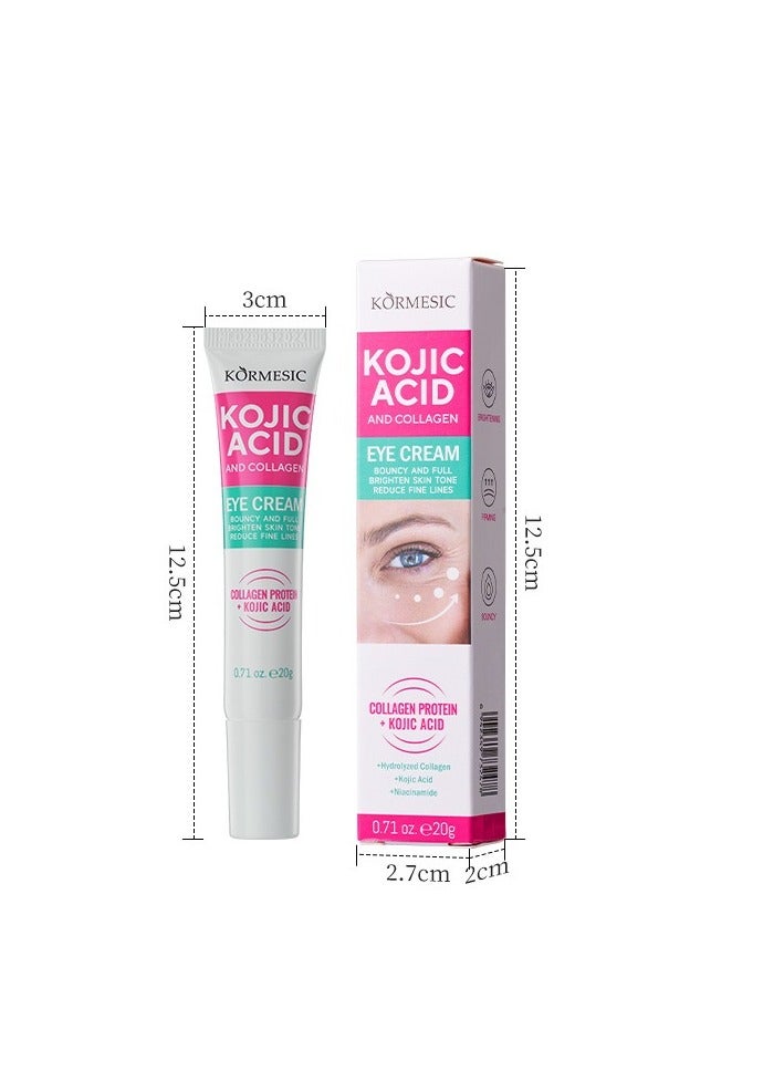 Kojic Acid Collagen Eye Cream 20g | Improve Eye Skin, Lighten Dark Circles