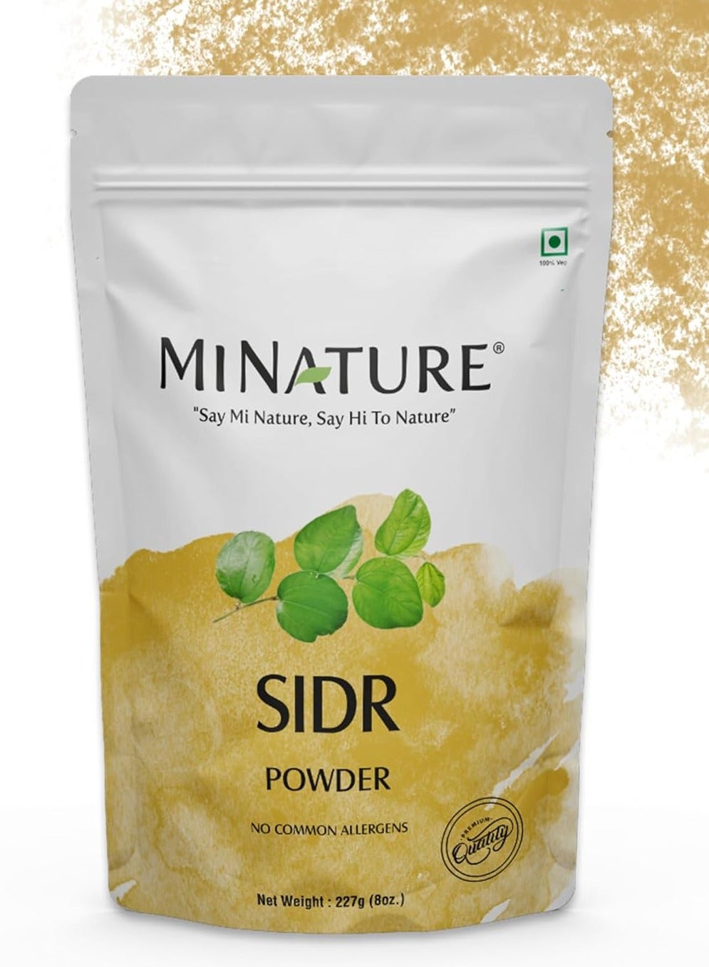 Sidr Leaves Powder | for Hair Care |Herbal for Deep Cleansing and Conditioning | Natural Source of Mucilages and Saponins| Resaleable Pack | 227 g (8Oz)