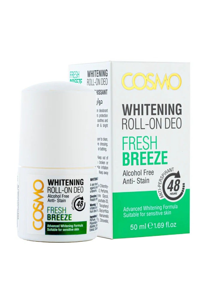 Cosmo Whitening Roll on Deo Fresh Breeze 50ml Men and Women
