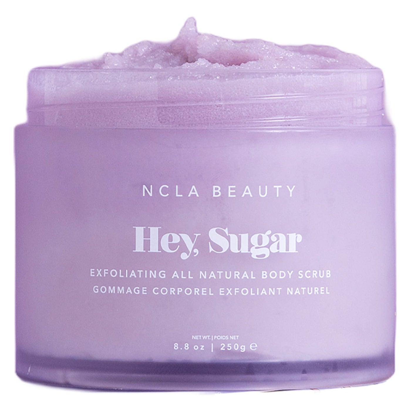 NCLA - Hey, Sugar Natural Body Scrub | Clean, Natural, Non-Toxic Beauty (Birthday Cake; 250 g | 8.8 oz)