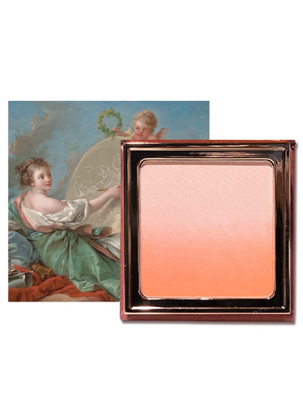 MilleFée Angel Gradation Blushes Lone Wear Shimmer Powder Palette for Beauty Cheek 5g/ 0.176 oz-02 Allegory Of Painting