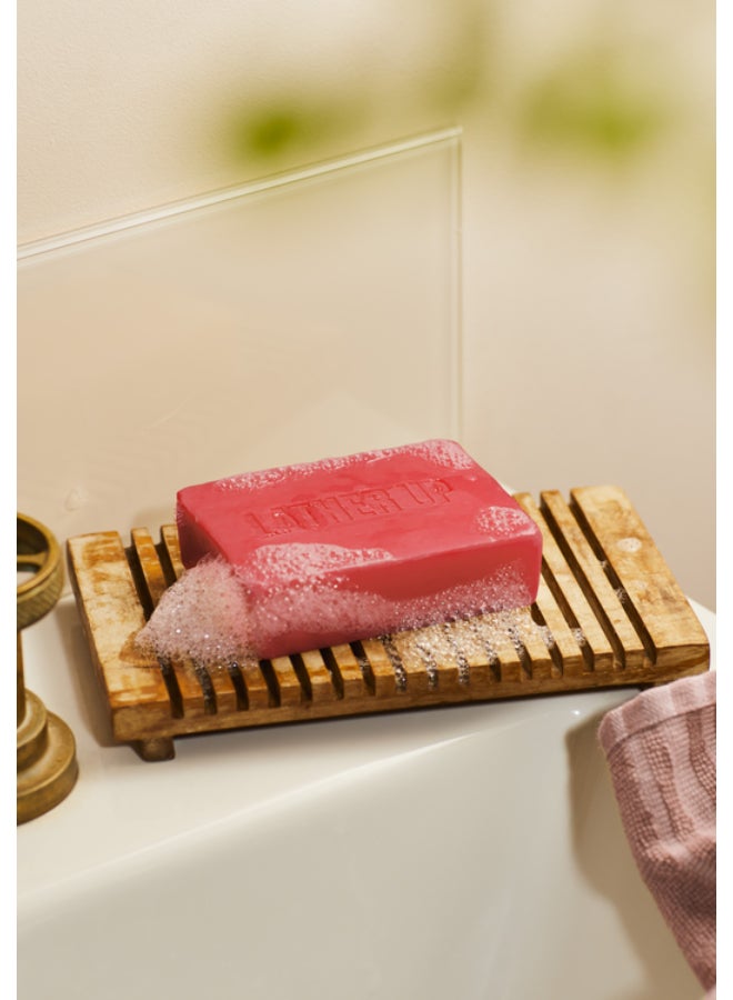 Strawberry Cleansing Face & Body Bar – Multi-Purpose Soap Bar with Shea Butter | Gently Cleanses Face & Body, Softens Skin, Sweet Strawberry, Vanilla & Pineapple Scent | Suitable for All Skin Types, 100g - image 3