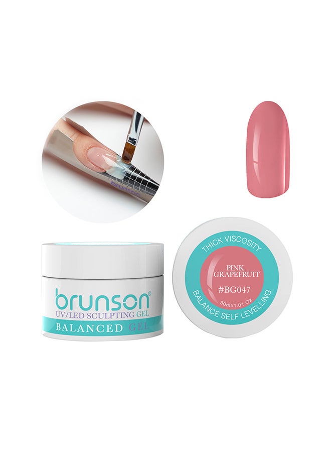Sculpting Camouflage Uv Builder Gel Balanced Level Gel Uv Sculpting Nail Gel System 30Ml Pink Grapefruit Bg047