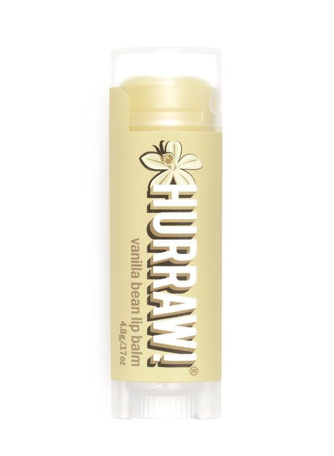 Hurraw! Vanilla Bean Lip Balm: Organic, Certified Vegan, Cruelty and Gluten Free. Non-GMO, 100% Natural Ingredients. Bee, Shea, Soy and Palm Free. Made in USA