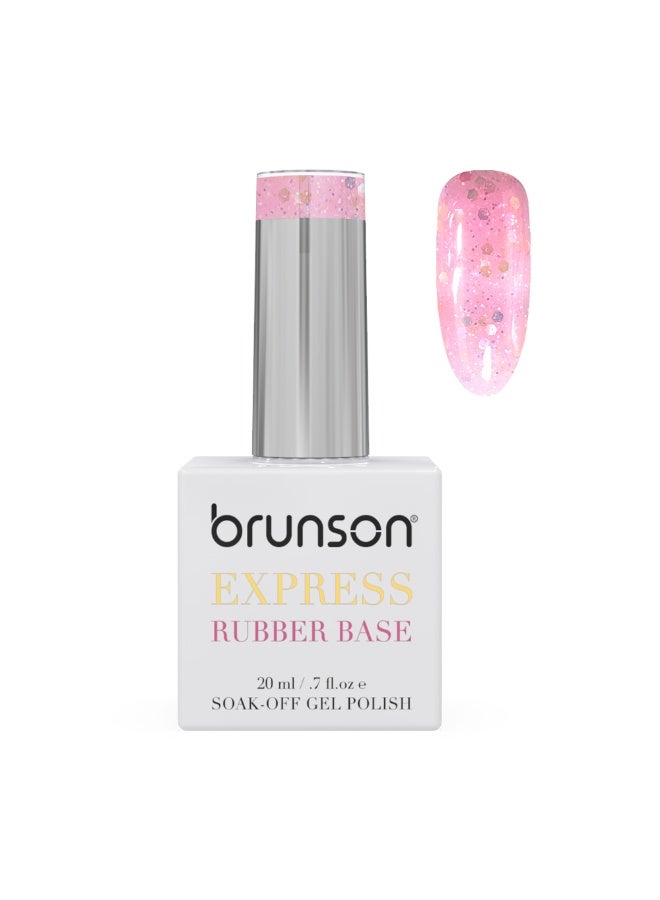 Rubber Base Gel Nail Polish 20Ml - French Rubber Base Coat Long-Lasting, Durable And Chip-Resistant Nail Strengthener Gel Nail Polish Base Coat For Manicure And Pedicure