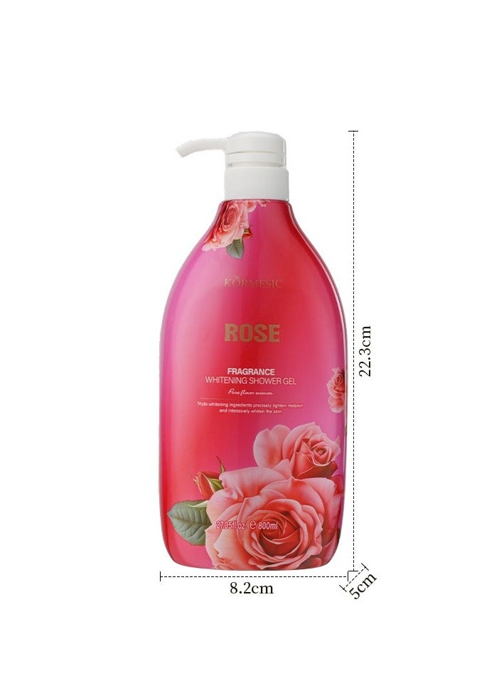 Rose Body Wash 800ml - Romantic & Moisturizing