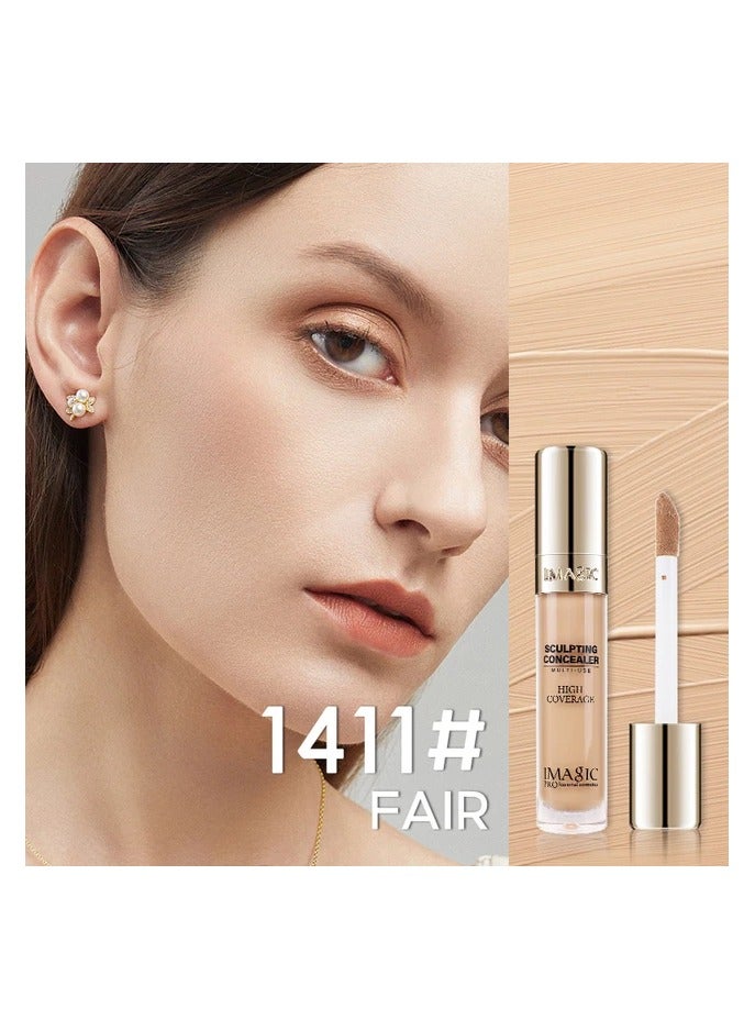 IMAGIC 6 Colors Sculpting Concealer | Full-Coverage, Multi-Use Cream Concealer | Contour, Highlight & Correct for Flawless Skin (FAIR)