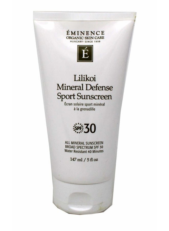Lilikoi Mineral Defense Sport SPF 30 by Eminence for Unisex - 5 oz Sunscreen