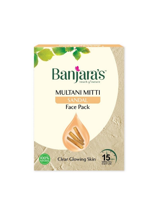 Banjara's Multani With Sandal (earth clay with sandalwood powder) combo face mask 100g