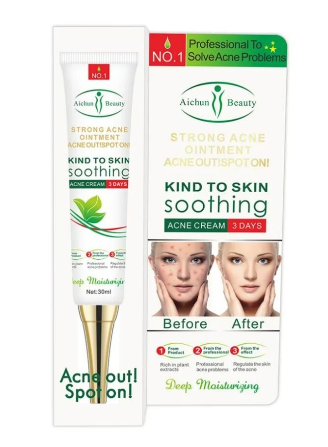 Face Acne Cleaning Cream Skin Care Remove Repair Comedone Pimple Acne Face Acne Cream 30ml
